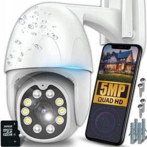 Rotirajuća vanjska WiFi kamera s 5 MP i 32 GB karticom